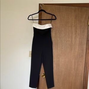 Elegant Black and White Jumpsuit